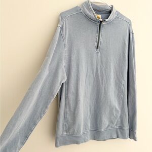 C&C California Light Blue Women's Pullover Sweatshirt- with zipper